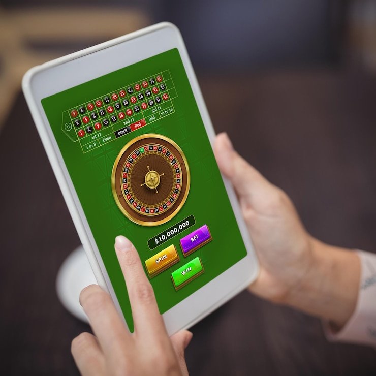 Tampilan beranda mobile menarabet hijau